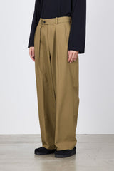 A23A-04PT02C ORGANIC COTTON SURVIVAL CLOTH DOUBLE PLEATED TROUSERS