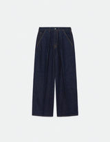 A23A-06PT03C KIMONO DENIM PLEATED WIDE DENIM