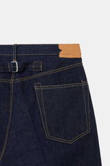 A23A-06PT03C KIMONO DENIM PLEATED WIDE DENIM