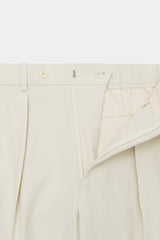 A23B-02PT01C ORGANIC COTTON SURVIVAL CLOTH DOUBLE PLEATED TROUSERS