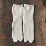 Yahae 7-5005 ORGANIC COTTON BLENDED YAK PILE TABI SOCKS