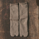 Yahae 7-5005 ORGANIC COTTON BLENDED YAK PILE TABI SOCKS