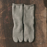 Yahae 7-5005 ORGANIC COTTON BLENDED YAK PILE TABI SOCKS