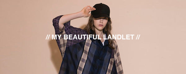 【16SS my beautiful landlet ブリーチデニムコート】 my beautiful landlet - 【残り一点】ラグランスリーブデニム
