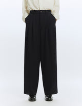 A25C06PT02C ORGANIC WOOL SURVIVAL CLOTH® TRIPLE PLEATED WIDE TROUSERS
