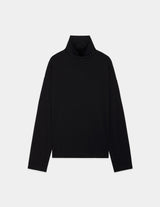 A25C10CS01C SUPER 160S WOOL WASHABLE KNIT LONG SLEEVE TURTLE NECK