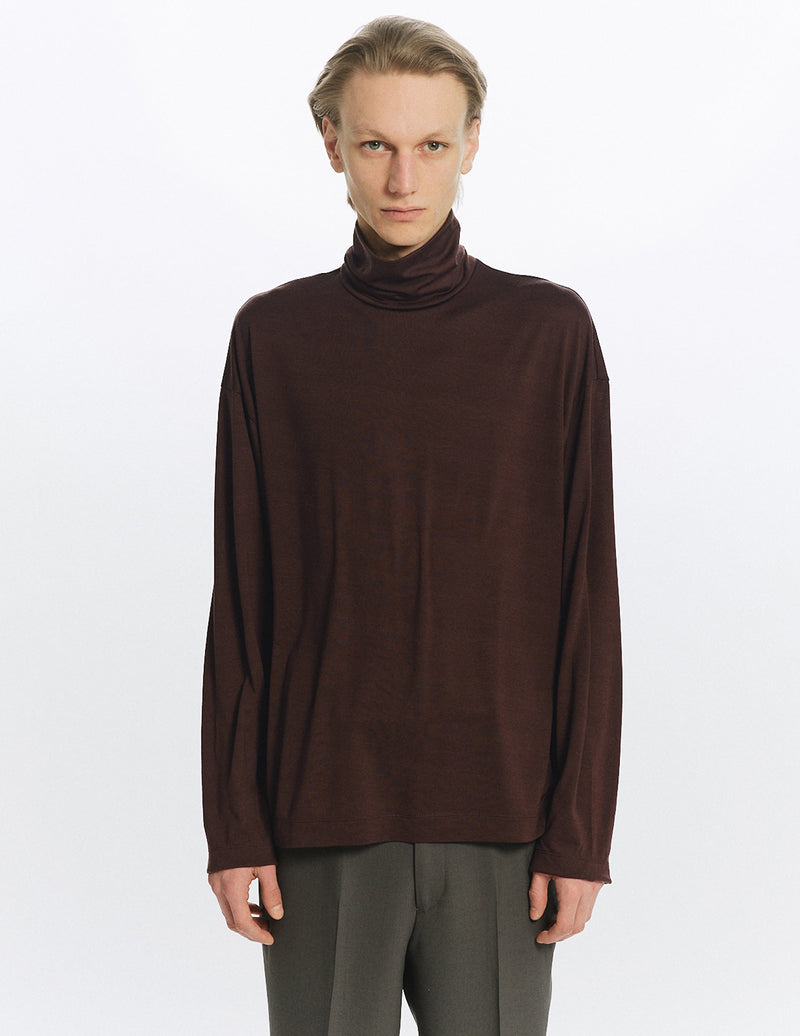 MARKAWARE A25C10CS01C SUPER 160S WOOL WASHABLE KNIT LONG SLEEVE 