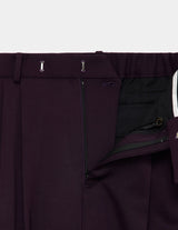 A25C11PT01C POLWARTH TUXEDO CLOTH DOUBLE PLEATED WIDE TROUSERS