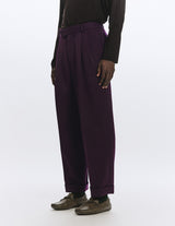 A25C11PT01C POLWARTH TUXEDO CLOTH DOUBLE PLEATED WIDE TROUSERS