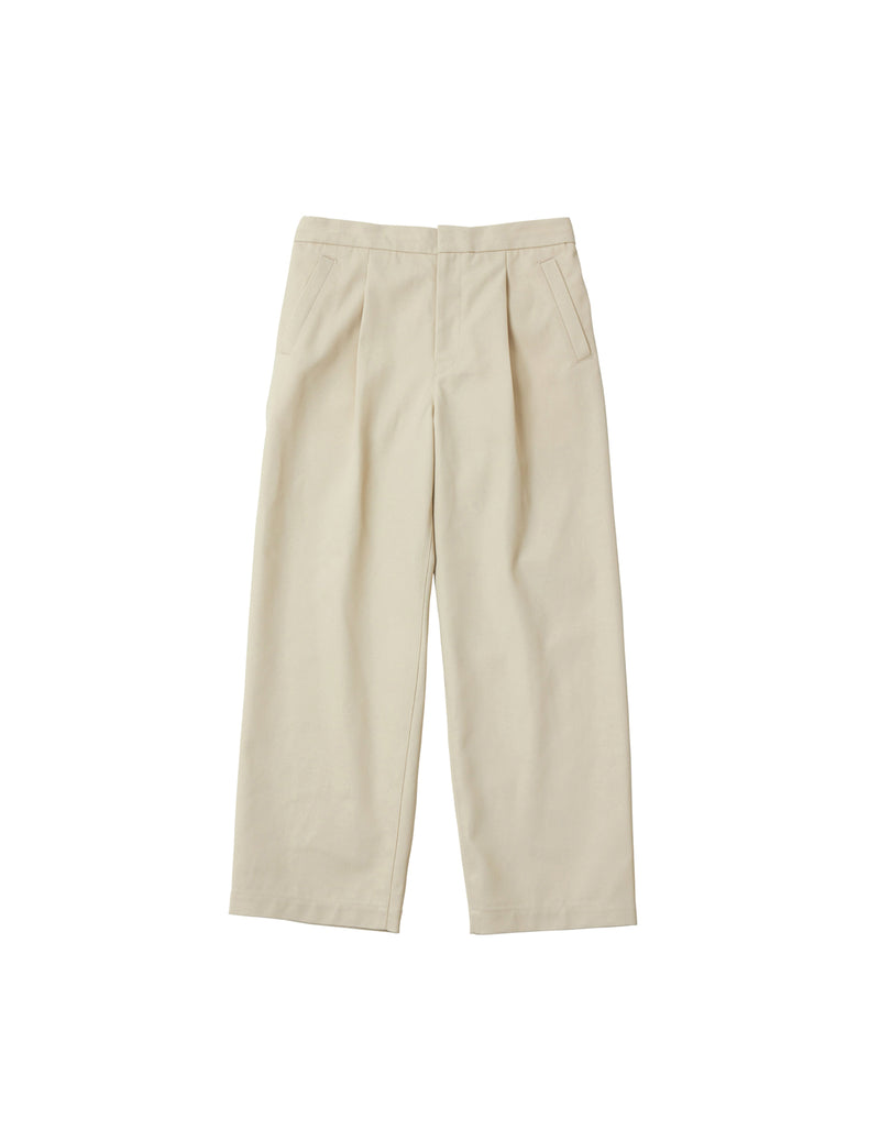 23103A HARD-TWISTED TWILL WIDE PANTS
