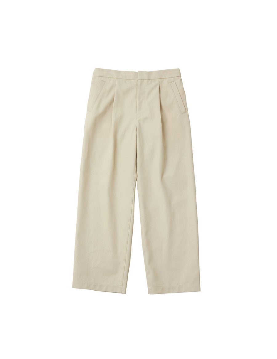 23103A HARD-TWISTED TWILL WIDE PANTS