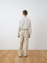23103A HARD-TWISTED TWILL WIDE PANTS
