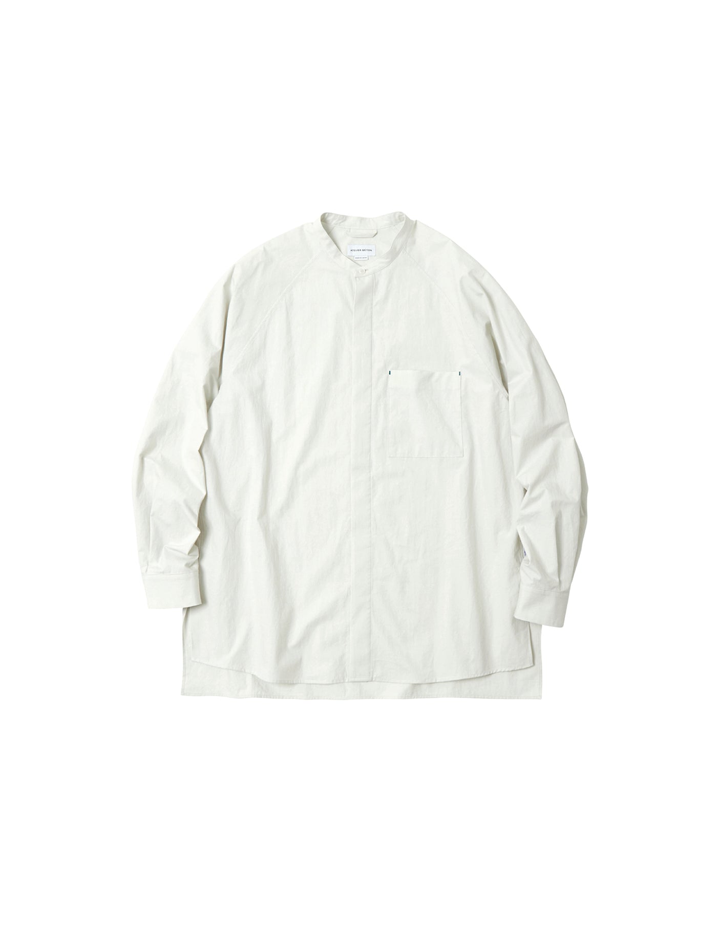 ATELIER BÉTON 23112G COMPACT WEATHER BAND COLLAR SHIRT – hideandseekStore