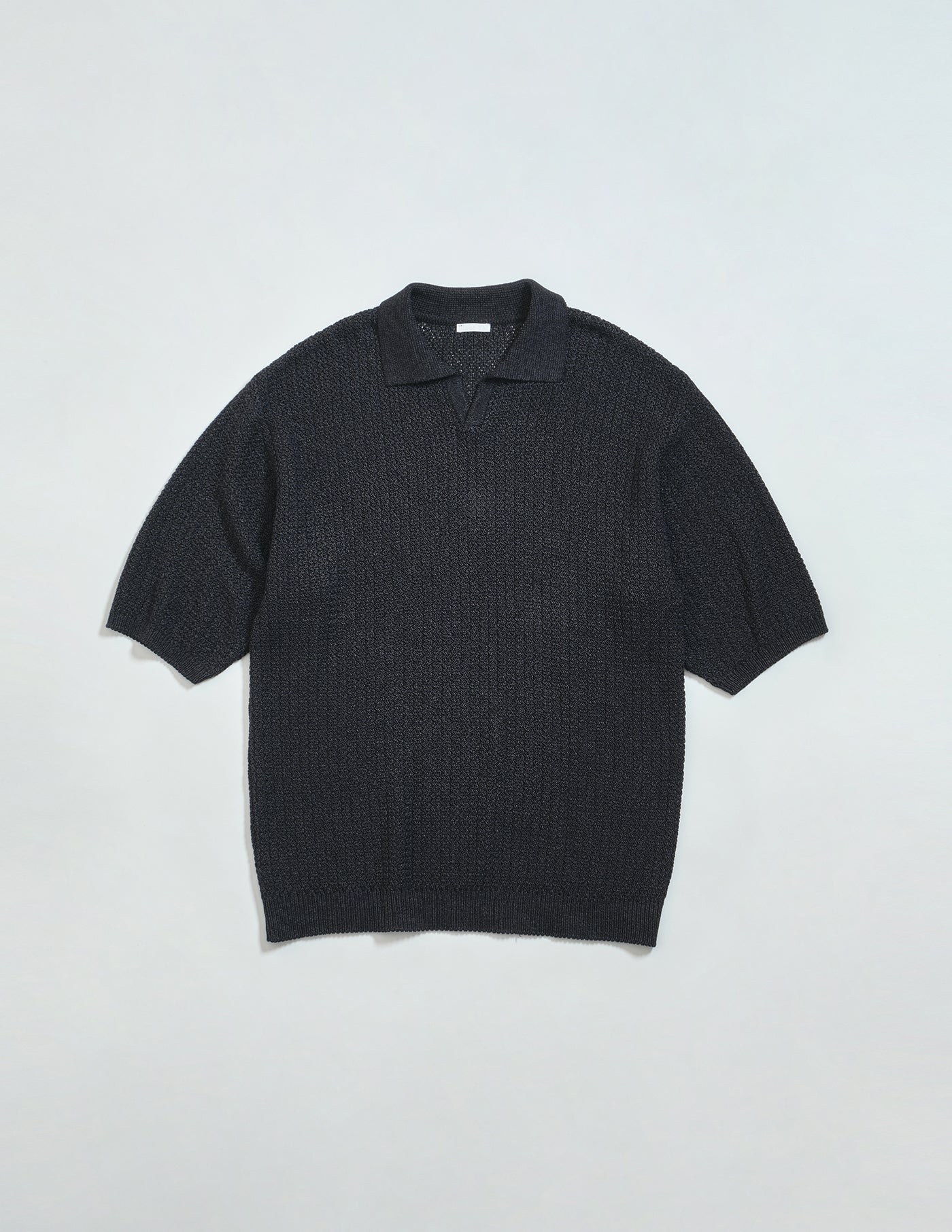トップス blanc ym Kid Mohair Knit Shirt Sax Blue BLANC YM BL-24S-SKS SKIPPER KNIT SHIRT – hideandseekStore