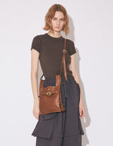 OILED LEATHER MARKET SHOULDER BAG