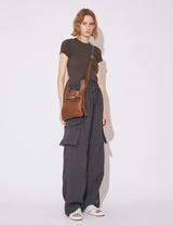OILED LEATHER MARKET SHOULDER BAG