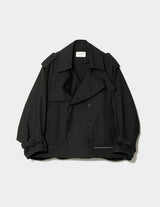 DOUBLE-END TECHNICAL TWILL TRENCHCOAT