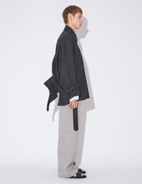 DOUBLE-END TECHNICAL TWILL TRENCHCOAT