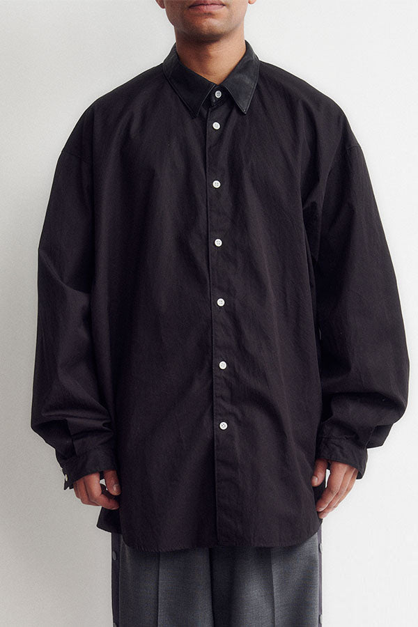 DWYB025 LEATHER COMBI SHIRT