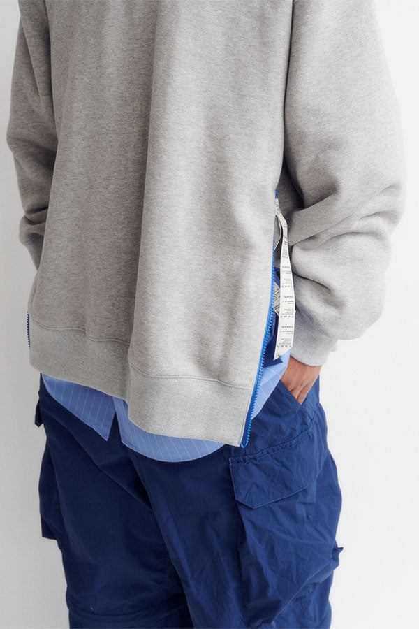 DWYB040 SIDE ZIP SWEATSHIRT
