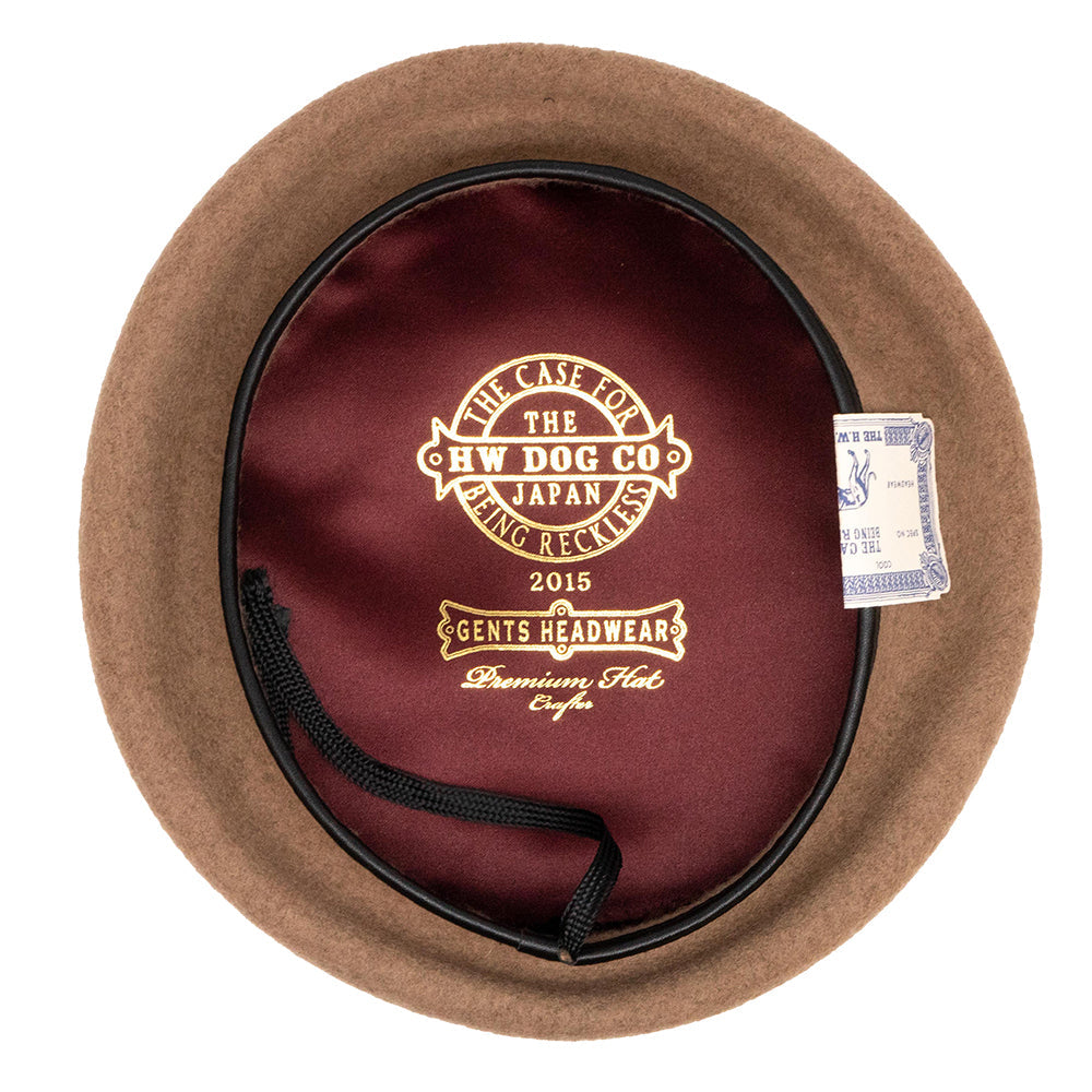 THE H.W.DOG & CO. D-00626 LEATHER BERET 63 – hideandseekStore