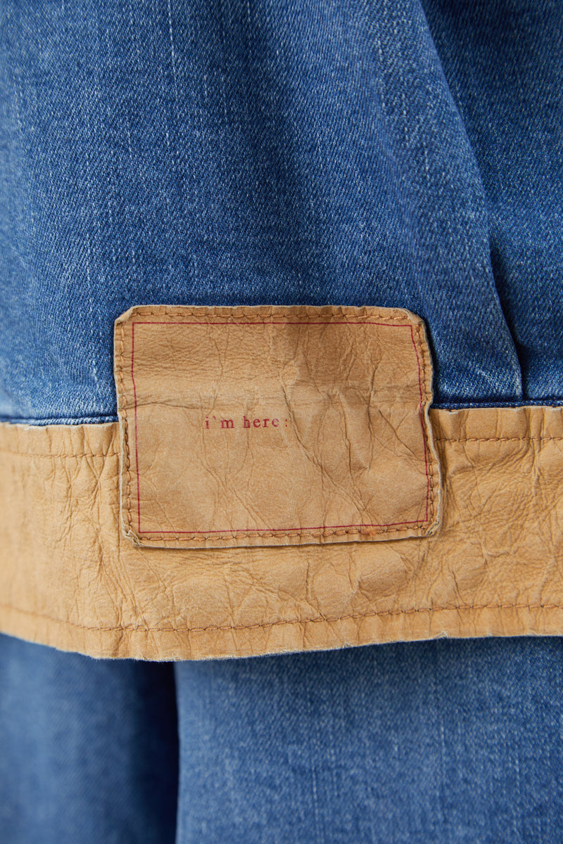 Fd012 I'M HERE: FD012 PAPER PATCH: DENIM JACKET