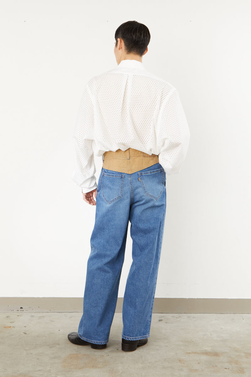 FF002 PAPER PATCH: DENIM PANTS "NOW"