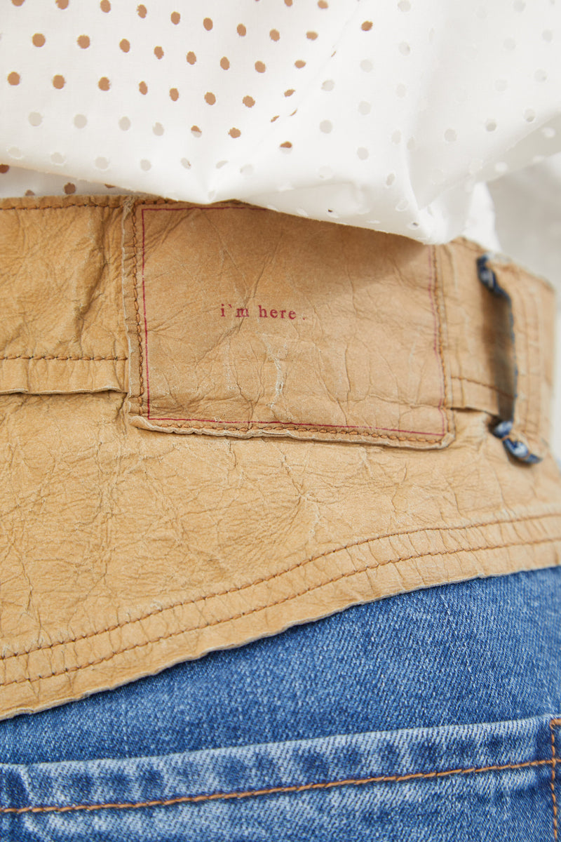 FF002 PAPER PATCH: DENIM PANTS "NOW"