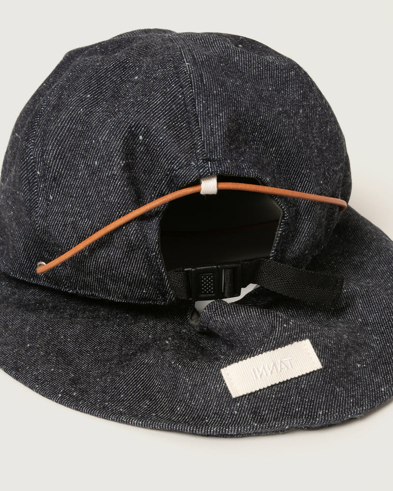 INNAT03-A01 SILK DENIM SUNSHADE CAP