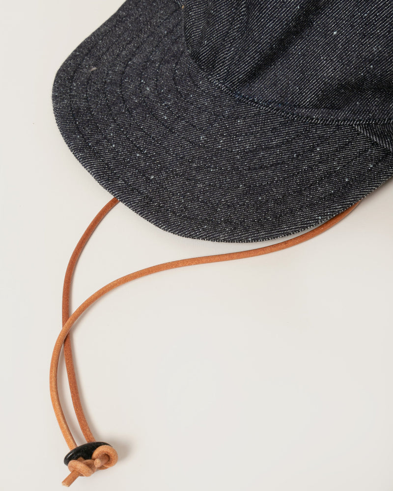 INNAT03-A01 SILK DENIM SUNSHADE CAP