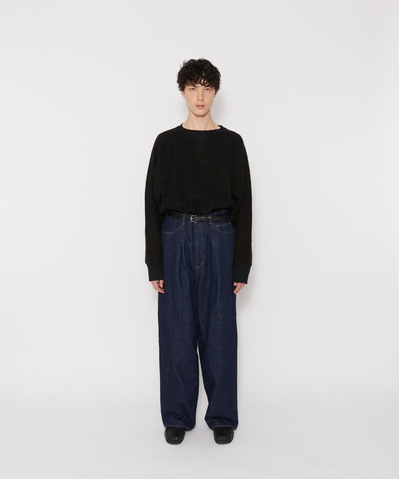 24WDM-#422-OW 14.5OZ DENIM IN TUCK COMFORT TAPERED PANTS