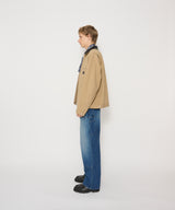 25SJK-#602S LEATHER COLLAR COTTON CHINO CLOTH DETROIT JACKET