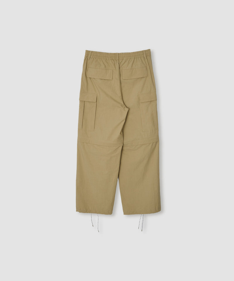 25SPT-#634S WASHED COTTON BROAD REMOVAL 6PK CARGO PANTS