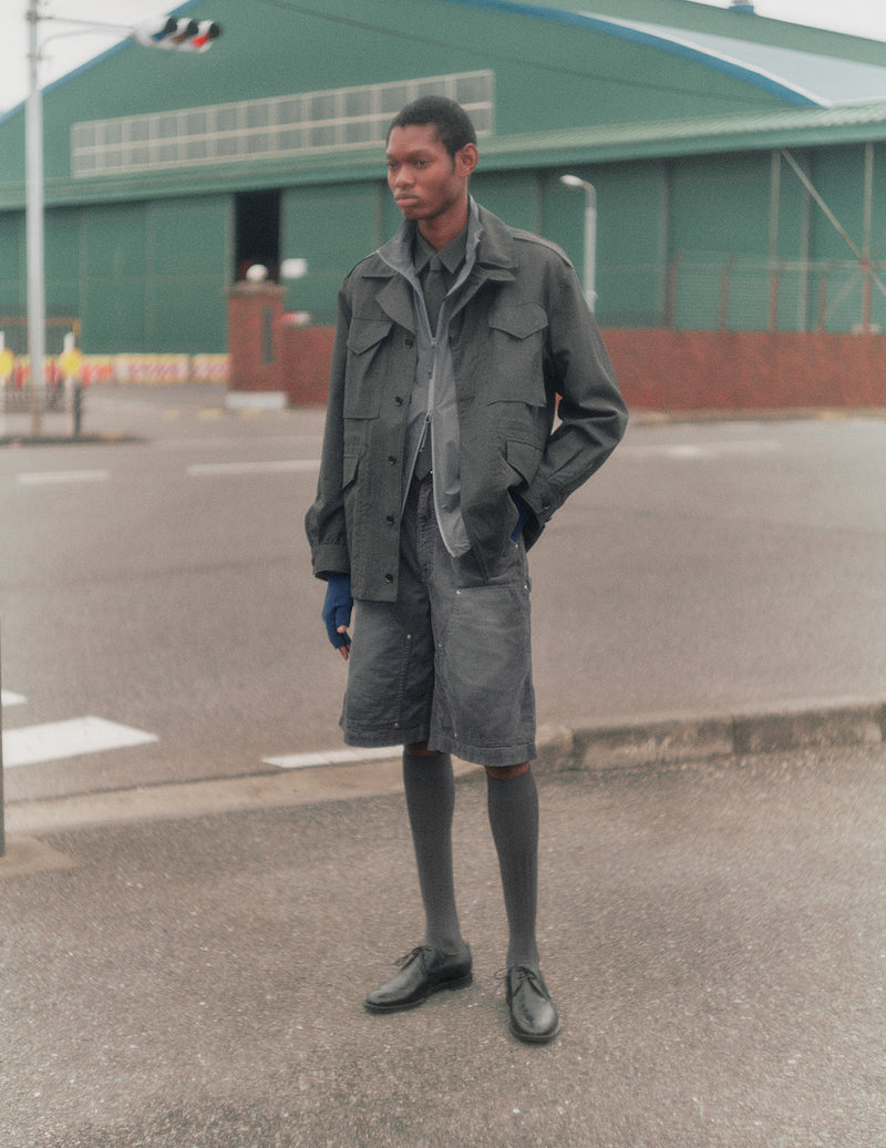 ジャケット・アウター maison mill OVERSIZD MILITARY JACKET JOHN MASON SMITH 25WJK-#904S WASHABLE WOOL TROPICAL M-43 MILITARY