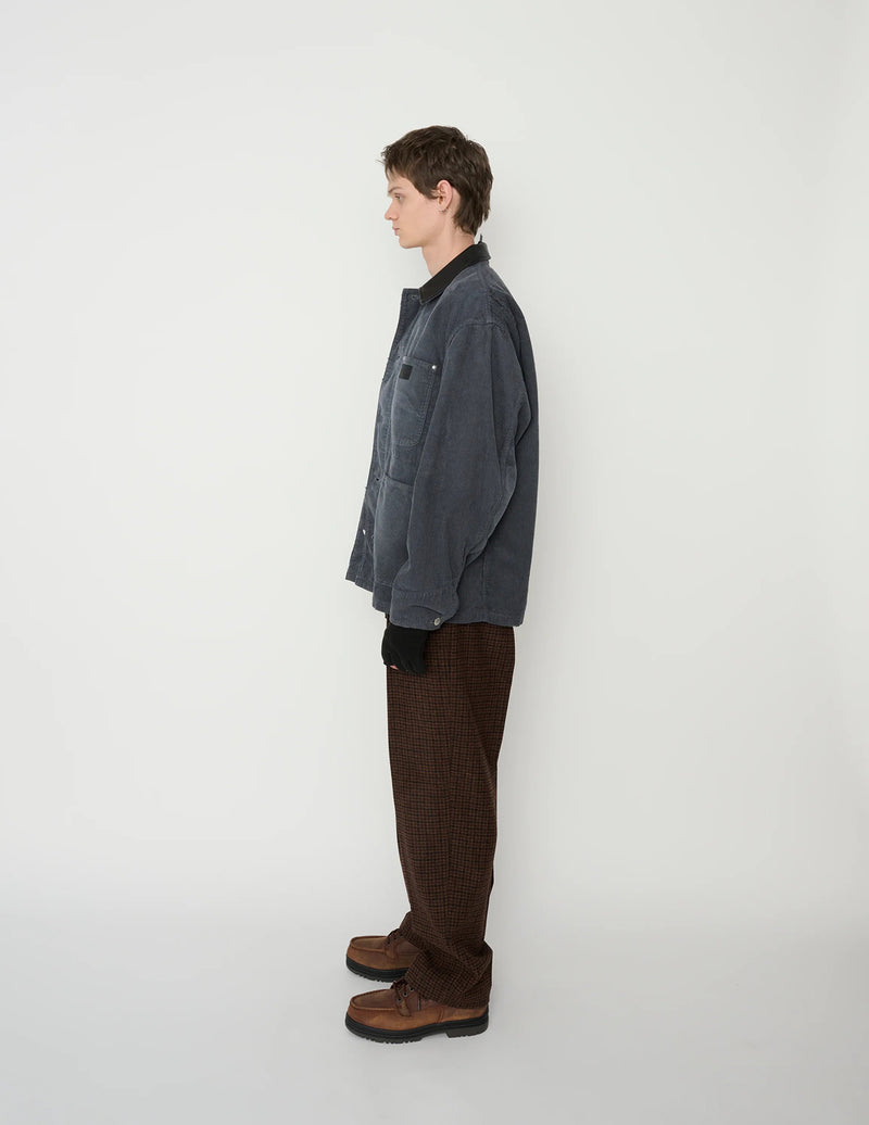 ジャケット・アウター CDGH LEATHER COLLAR COVERALL JACKET COVERALL JACKET Selvedge Denim (Black)