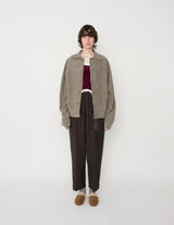 25WKN-#910S 5G REVERSE STICHES POLO COLLAR KNIT CARDIGAN