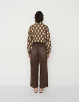 25WPT-#422S 8W COTTON CORDUROY TUCK 5 POCKET PANTS