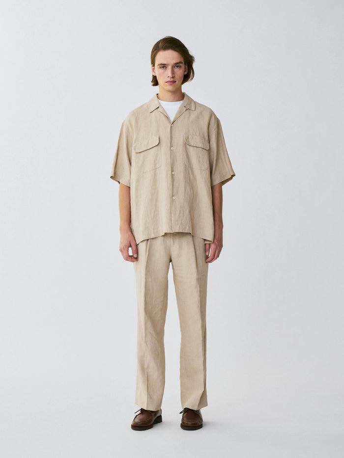KAPTAIN SUNSHINE KS23SSH01 LINEN SILK OPEN SHIRT