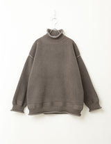 KON-KN01253 HIGH NECK KNIT PULLOVER