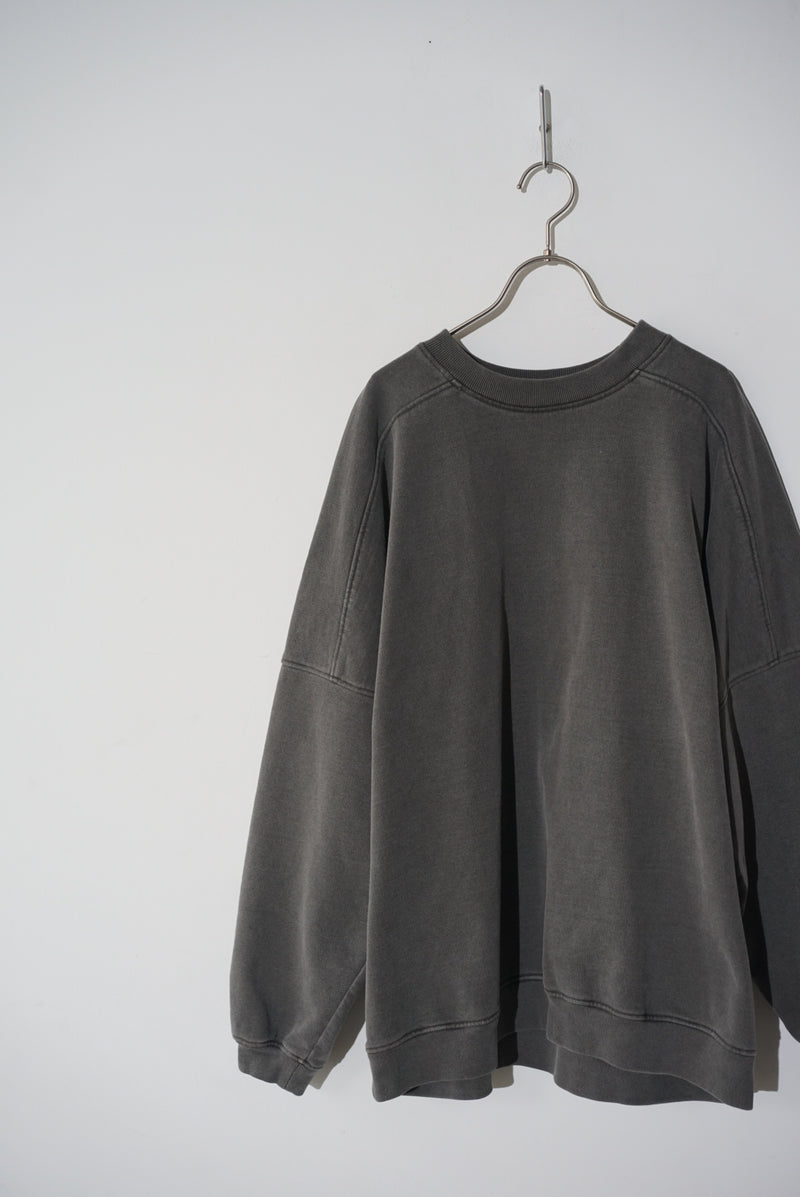KON-CS01233 PIGMENT DYE DOLMAN SWEAT