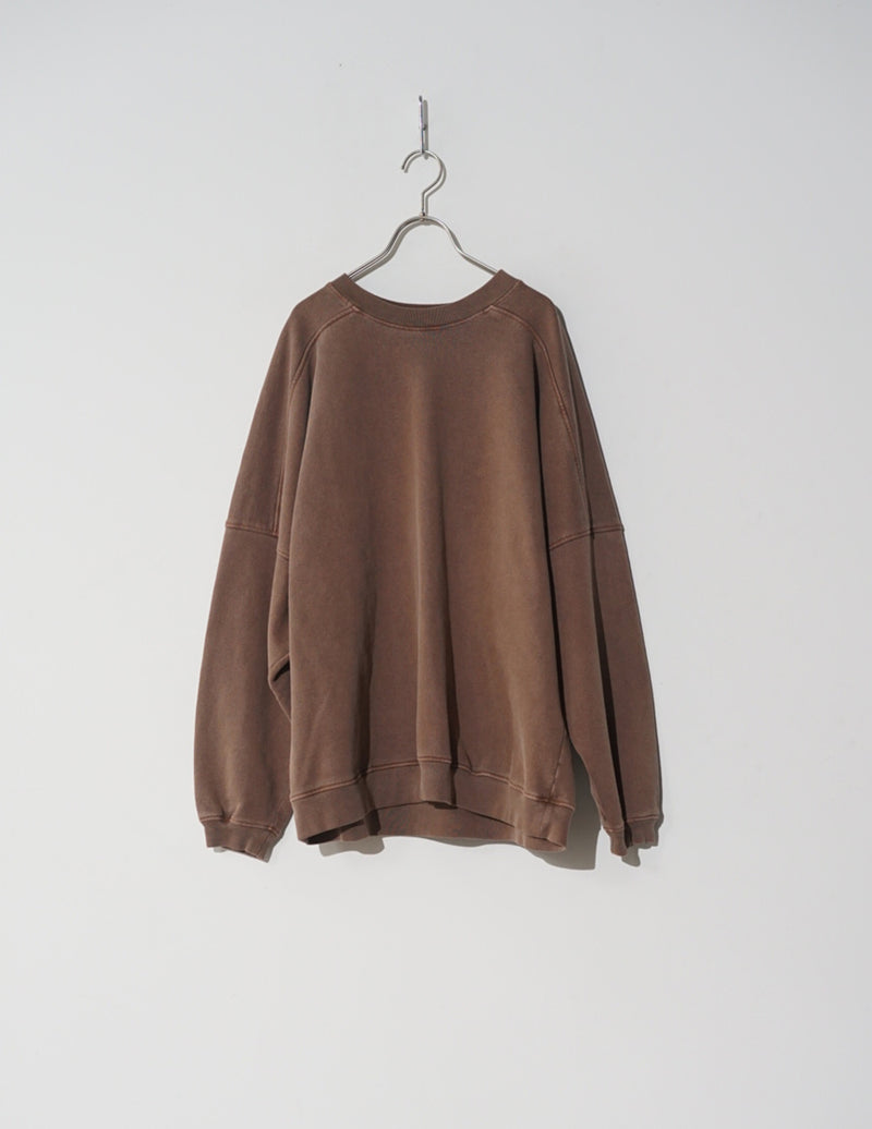 KON-CS01233 PIGMENT DYE DOLMAN SWEAT