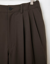 KON-PT03261 SUMMER WOOL 3-PLEATS SLACKS