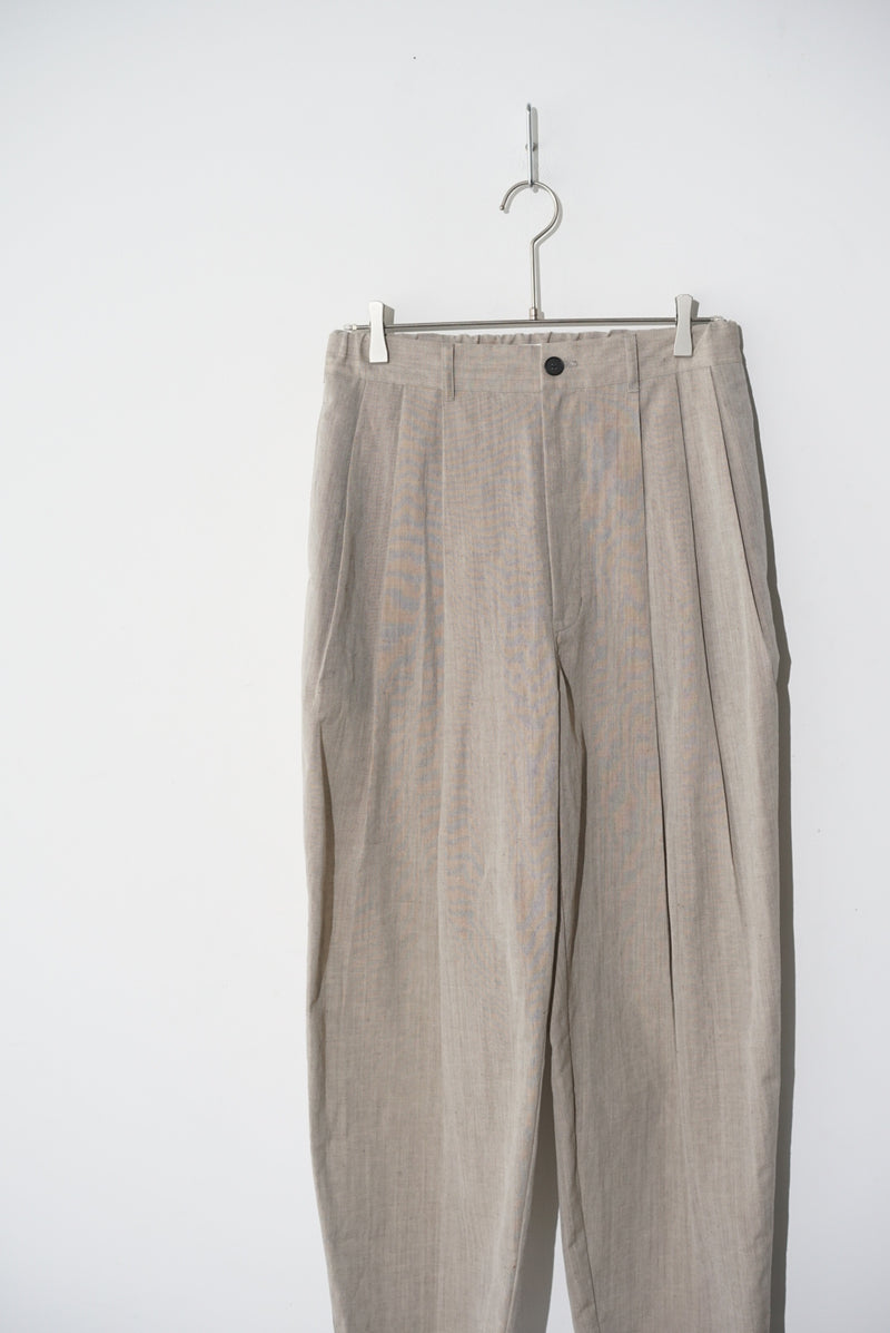 KON-PT01241 3 PLEAT WIDE TROUSERS