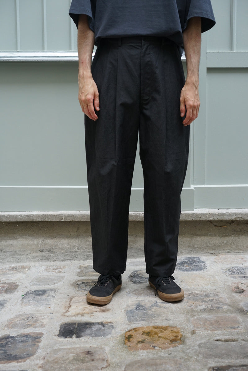 KON-PT01241 3 PLEAT WIDE TROUSERS