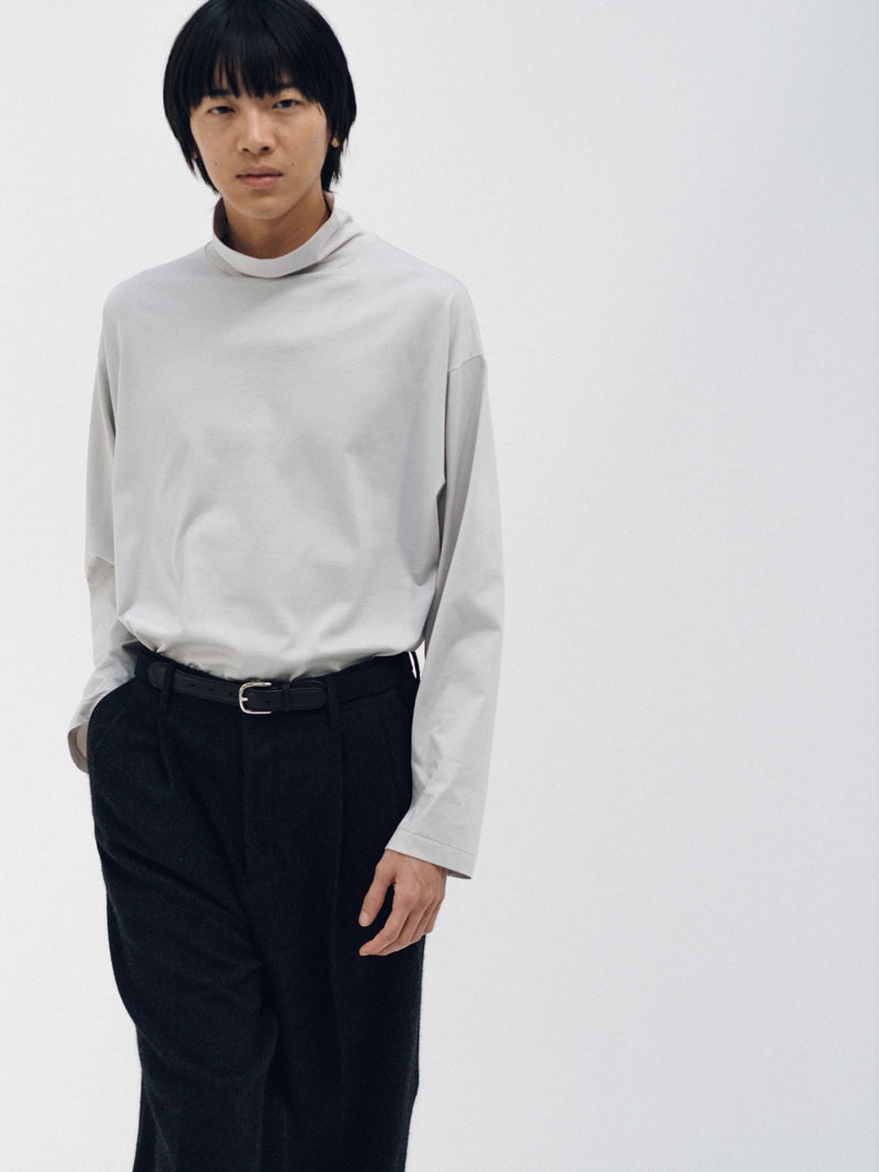KS25FCS13 SUVIN COTTON SUEDE TENJIKU HIGH NECK TEE