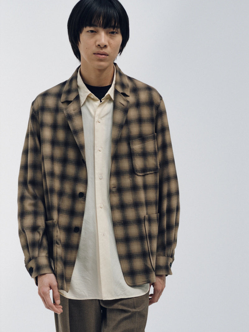 KS25FSH03 WOOL OMBRE OREGON JACKET