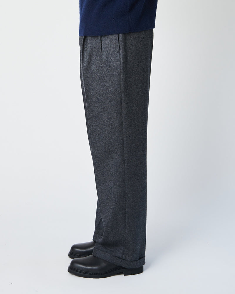 KS23FPT01 2PLEATS WIDE TROUSERS
