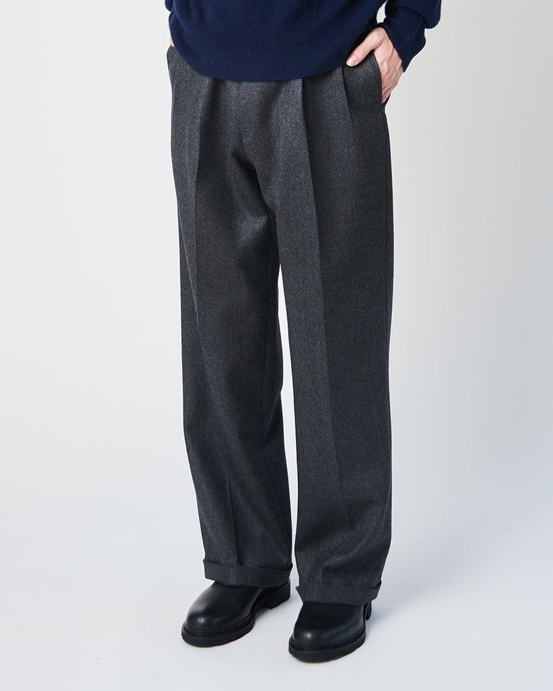 KS23FPT01 2PLEATS WIDE TROUSERS