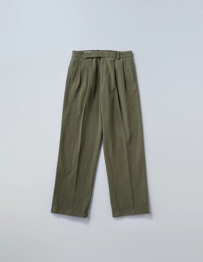 KS23FPT10 2PLEATS WIDE TROUSERS