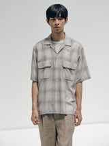 KS25SSH04 OPEN COLLARED SS SHIRT